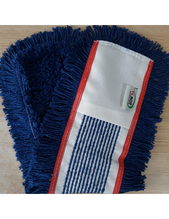 Kat Kesik Mop - Mavi (Pamuk) 40 cm.